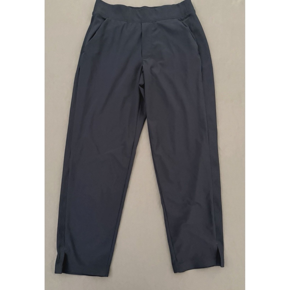 Athleta Brooklyn Pants Womens Size 2 Navy Blue Mid Rise Active Ankle Lightweight